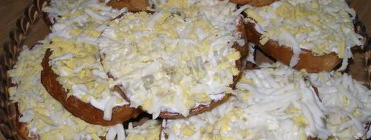 гренки в яйце и с яйцом. Шаг 14