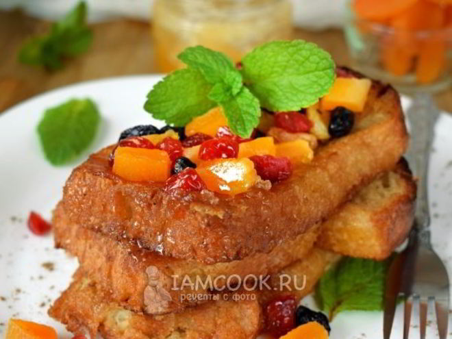 Рецепт гренков в жасминовом чае