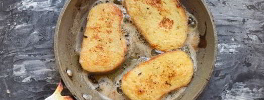 сладкие гренки из батона с молоком и яйцом. Шаг 9