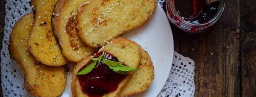 сладкие гренки из батона с молоком и яйцом. Шаг 11