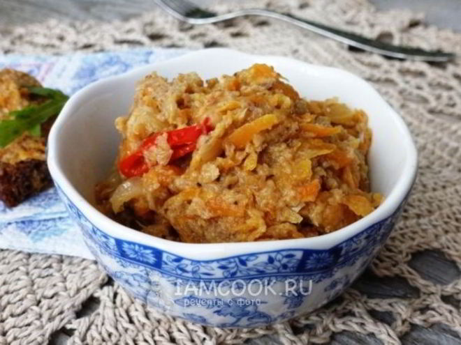 Рецепт икры из соленых грибов