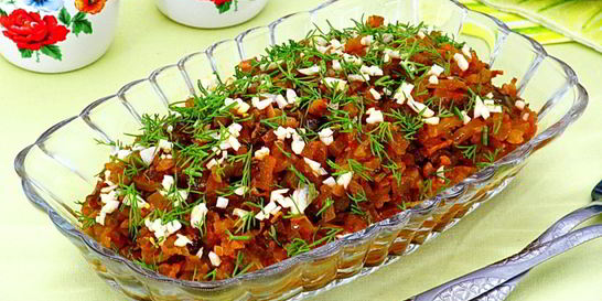 Икра из соленых огурцов