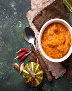 Кабачковая икра с томатной пастой и перцем