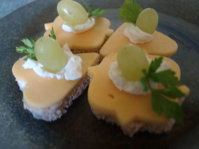 Рецепт фигурных канапе