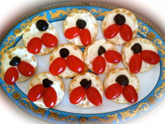 Рецепт канапе божьи коровки