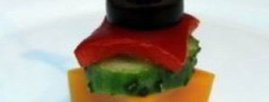 канапе из мяса и овощей. Шаг 6