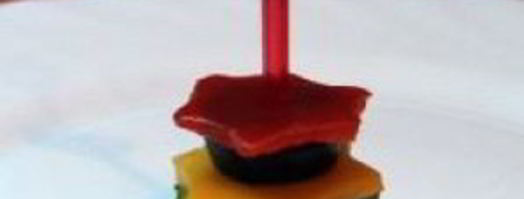 канапе из мяса и овощей. Шаг 9