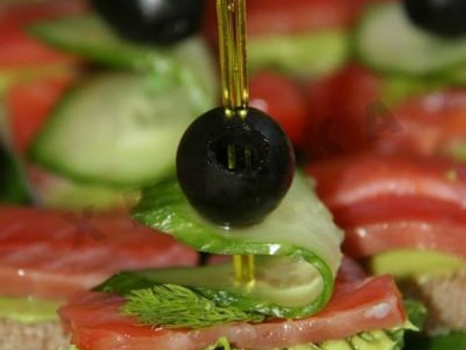 Рецепт канапе лодочка