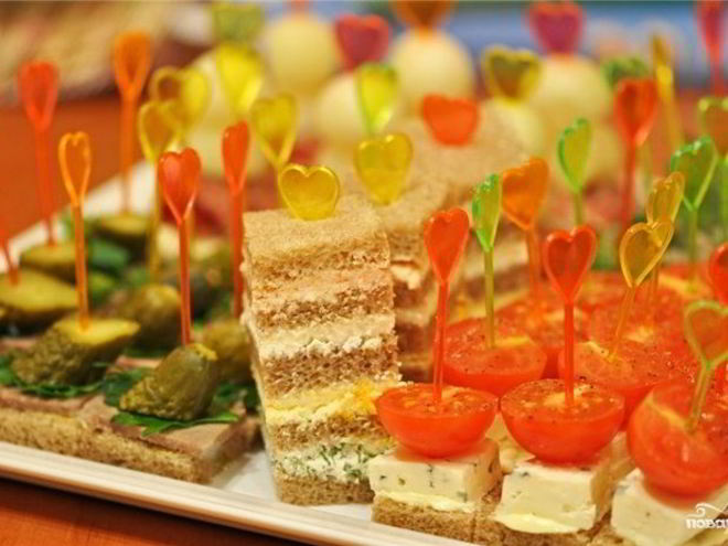 Рецепт канапе на день рождения