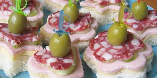 Канапе на детский праздник