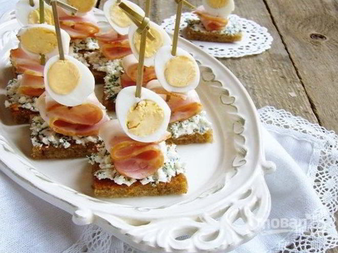 Рецепт канапе нежность