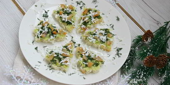 Канапе Новогодние елочки