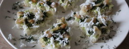 канапе новогодние елочки. Шаг 5