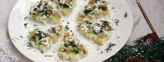 канапе новогодние елочки. Шаг 6