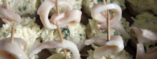 канапе с кальмаром. Шаг 6