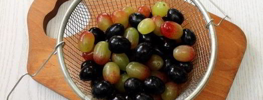 канапе с сыром и виноградом. Шаг 4