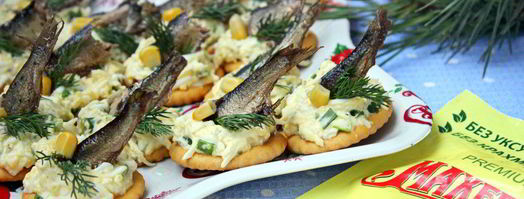 канапе со шпротами. Шаг 6