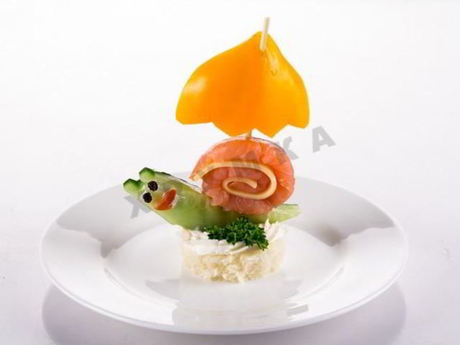 Рецепт канапе улитки