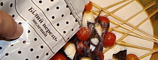 канапе закуска из помидоров черри и сыра. Шаг 7