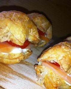 Канапе Звезды с лососем