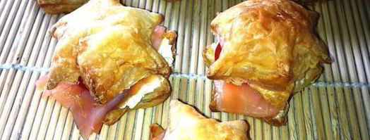 канапе звезды с лососем. Шаг 7