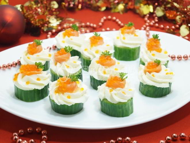 Рецепт новогоднего канапе