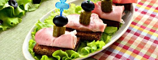 праздничное канапе со свининой. Шаг 4