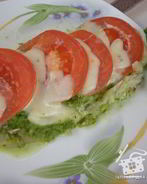 Капрезеиз запеченной рыбы