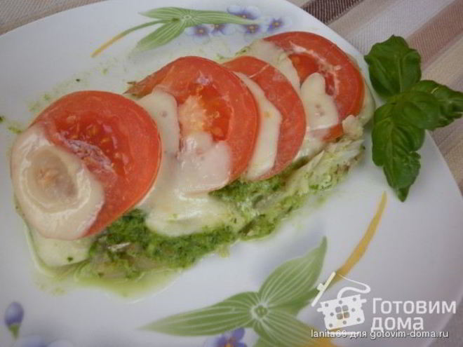 Рецепт капрезеиза запеченной рыбы
