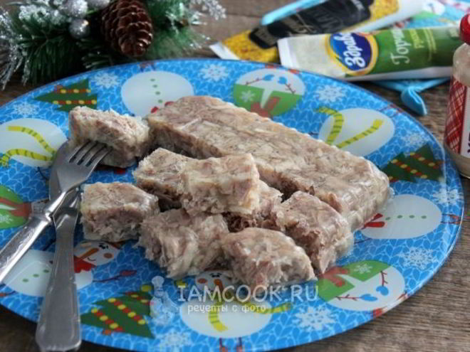 Рецепт холодца из свиной рульки и курицы
