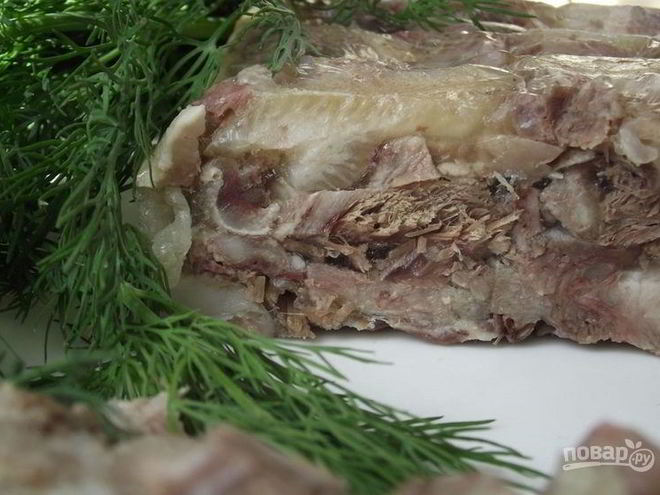 Рецепт холодца из свиной рульки