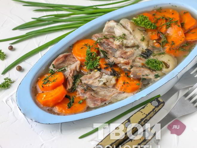 Рецепт холодца из свиных ножек