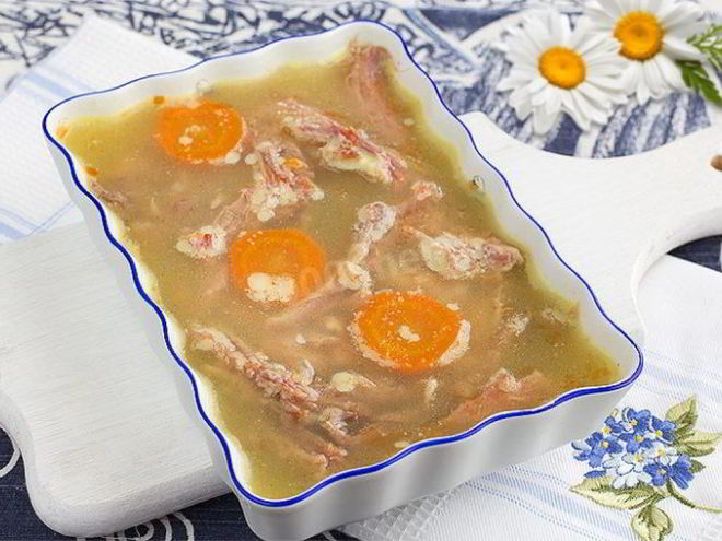 Рецепт холодца на костях
