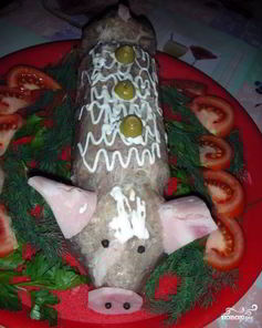 Холодец в бутылке Поросенок