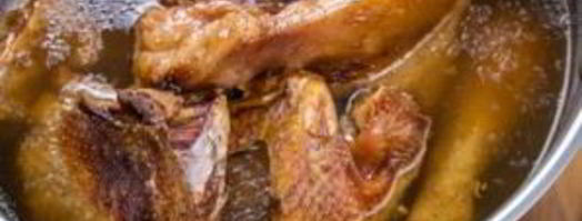 хрустальный холодец из домашнего петуха. Шаг 4