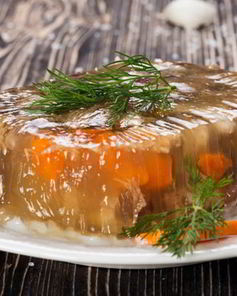 Куриный холодец с желатином
