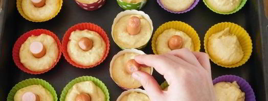 кексы хот-дог. Шаг 13