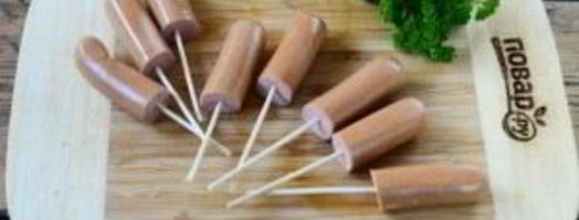 хот дог из картошки фри. Шаг 4