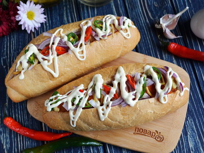 Рецепт хот-дога морковка