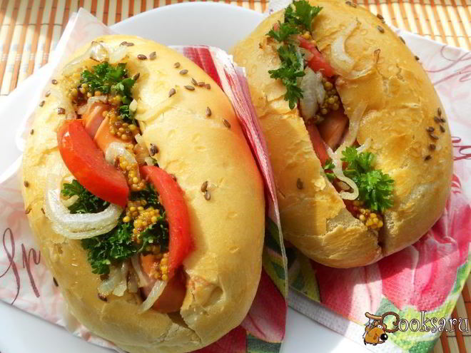 Рецепт хот-дога по-домашнему