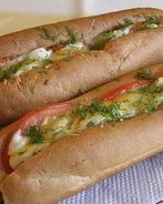 Хот-дог с капустой