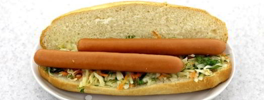 хот-дог с квашеной капустой. Шаг 6