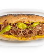 Хот-дог с жареным луком