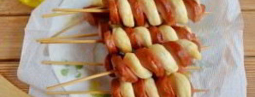 хот-дог торнадо. Шаг 10