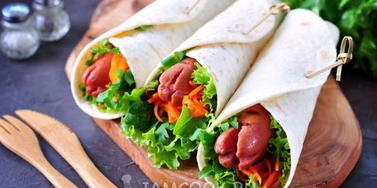 Хот-дог в лаваше