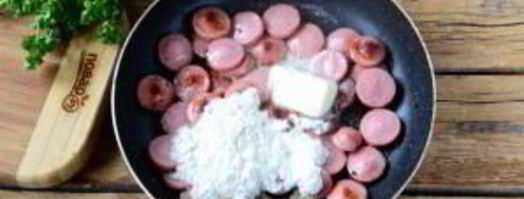 хот-дог в луковых колечках. Шаг 4