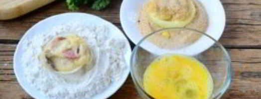 хот-дог в луковых колечках. Шаг 10