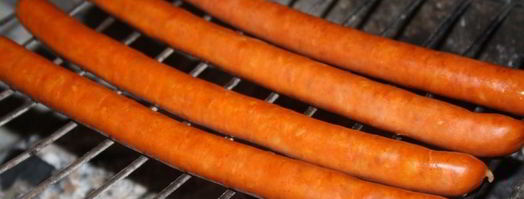 хотдоги с венгерскими колбасками в лаваше на мангале. Шаг 4