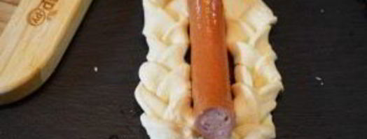 плетеные хот-доги с гуакамоле. Шаг 4