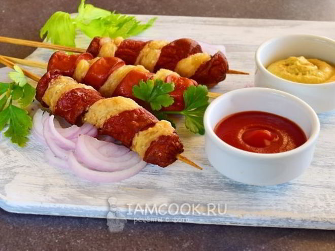 Рецепт слоеного хот-дога